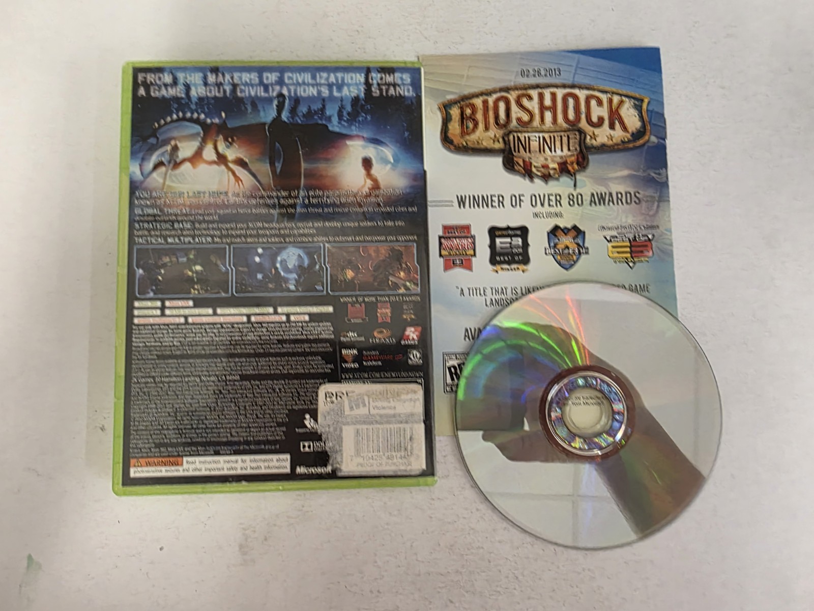 XCOM: Enemy Unknown – Xbox 360 Game – Complete Tested Working – Free Ship