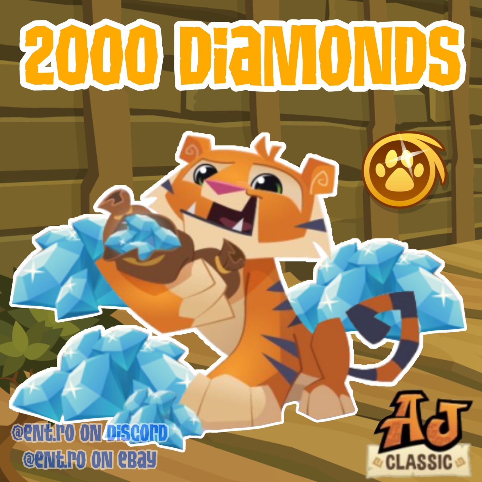 2000 diamonds animal jam classic (READ DESC BEFORE BUYING)