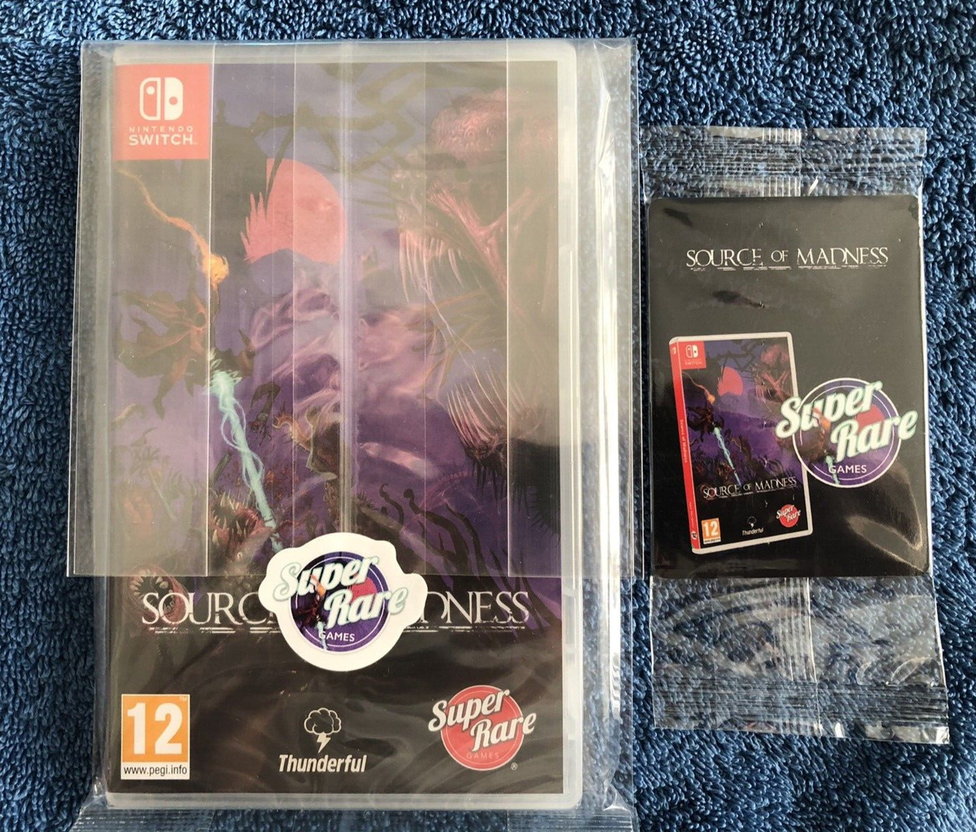 Source of Madness Nintendo Switch Super Rare Games SRG #82 + extra trading Cards