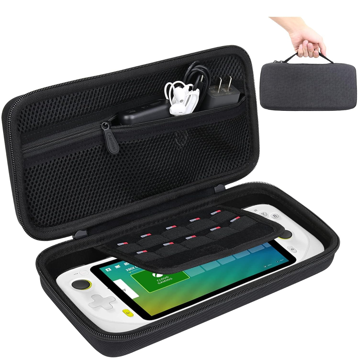 Hard Carrying Case Replacement for Logitech G Cloud Gaming Handheld,Black (Only