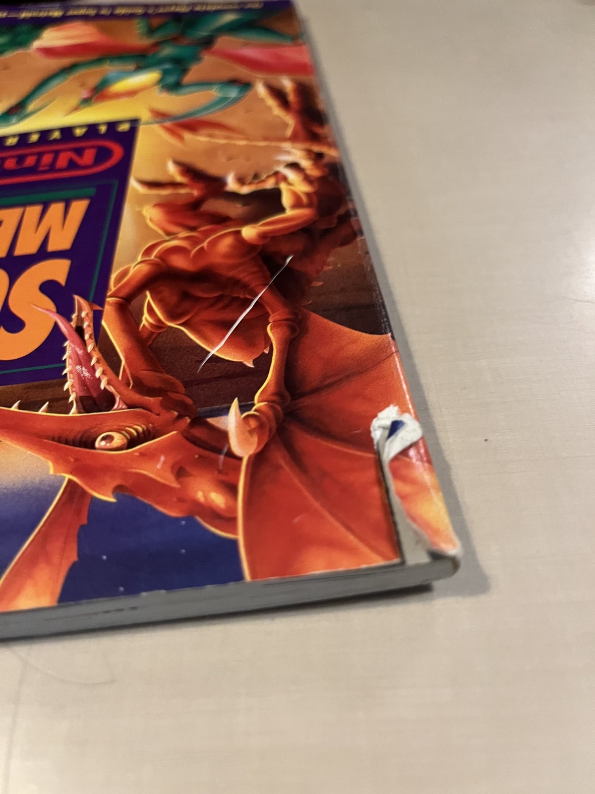 Official Super Metroid Nintendo Player’s Strategy Guide w/ Fold-Out Map SNES