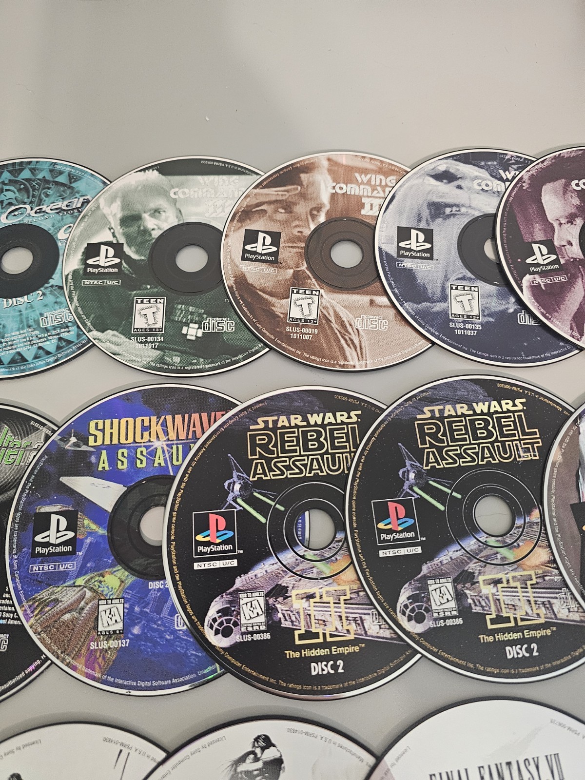 Playstation 1 Ps1 Disc Only Game Lot Of 34 Disk 1 2 3 4 Final Fantasy 7 Dragoon