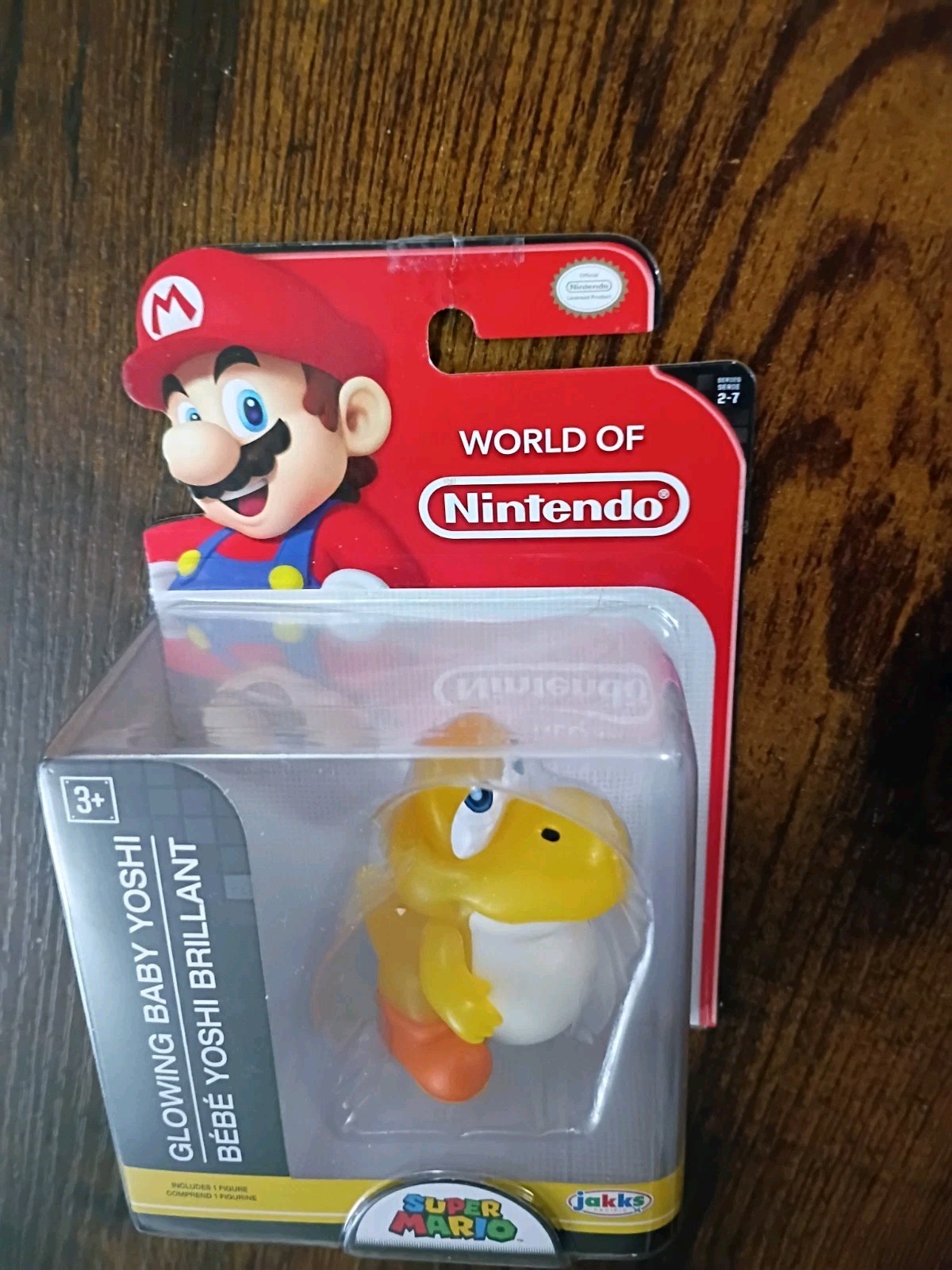 17-PK GLOWING BABY YOSHI 2.5″ Super Mario Nintendo Jakks Blue Orange Red Pink