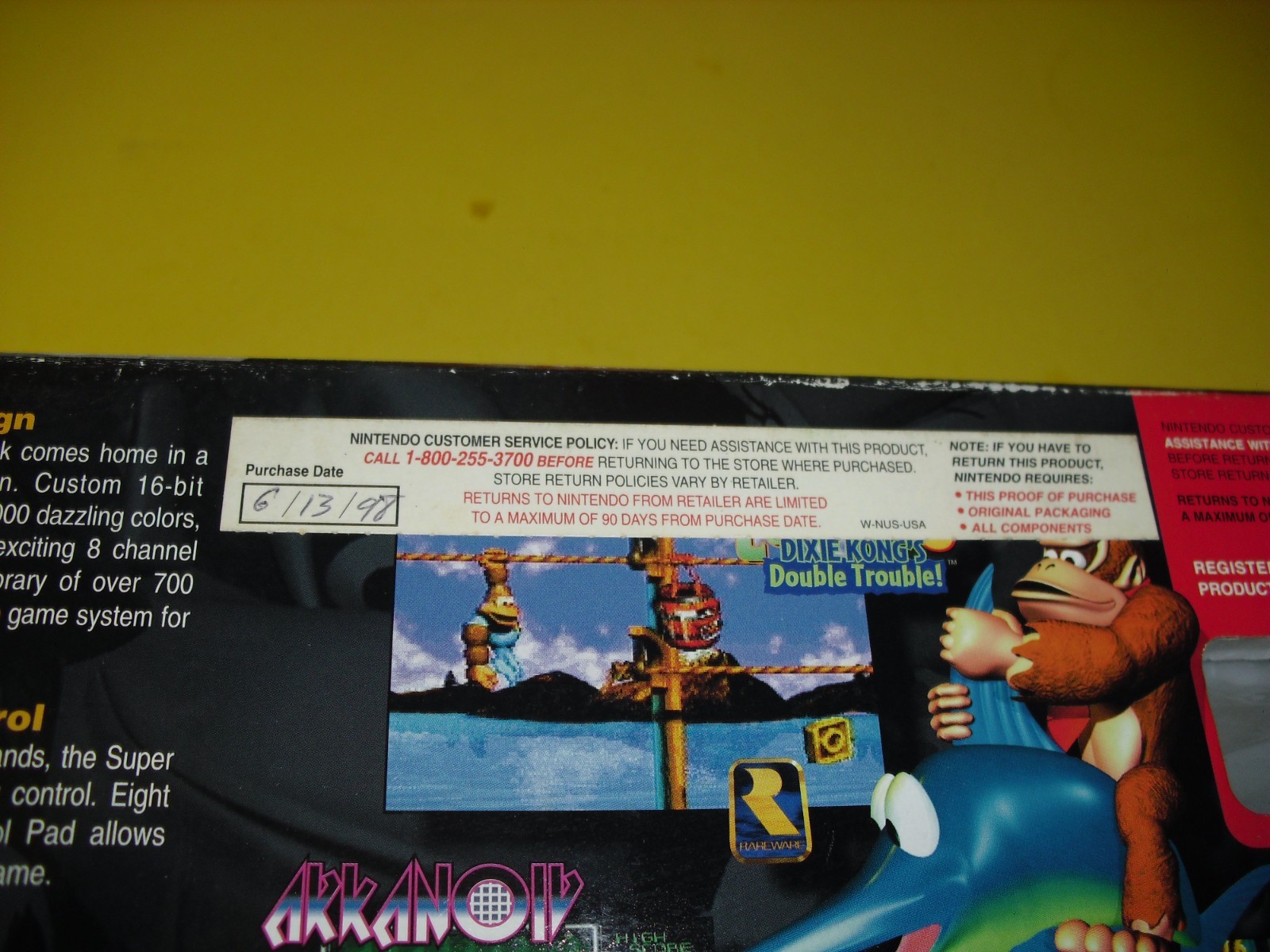 Super NES Control Deck Yoshi’s Island system complete in box w/o game! SNES