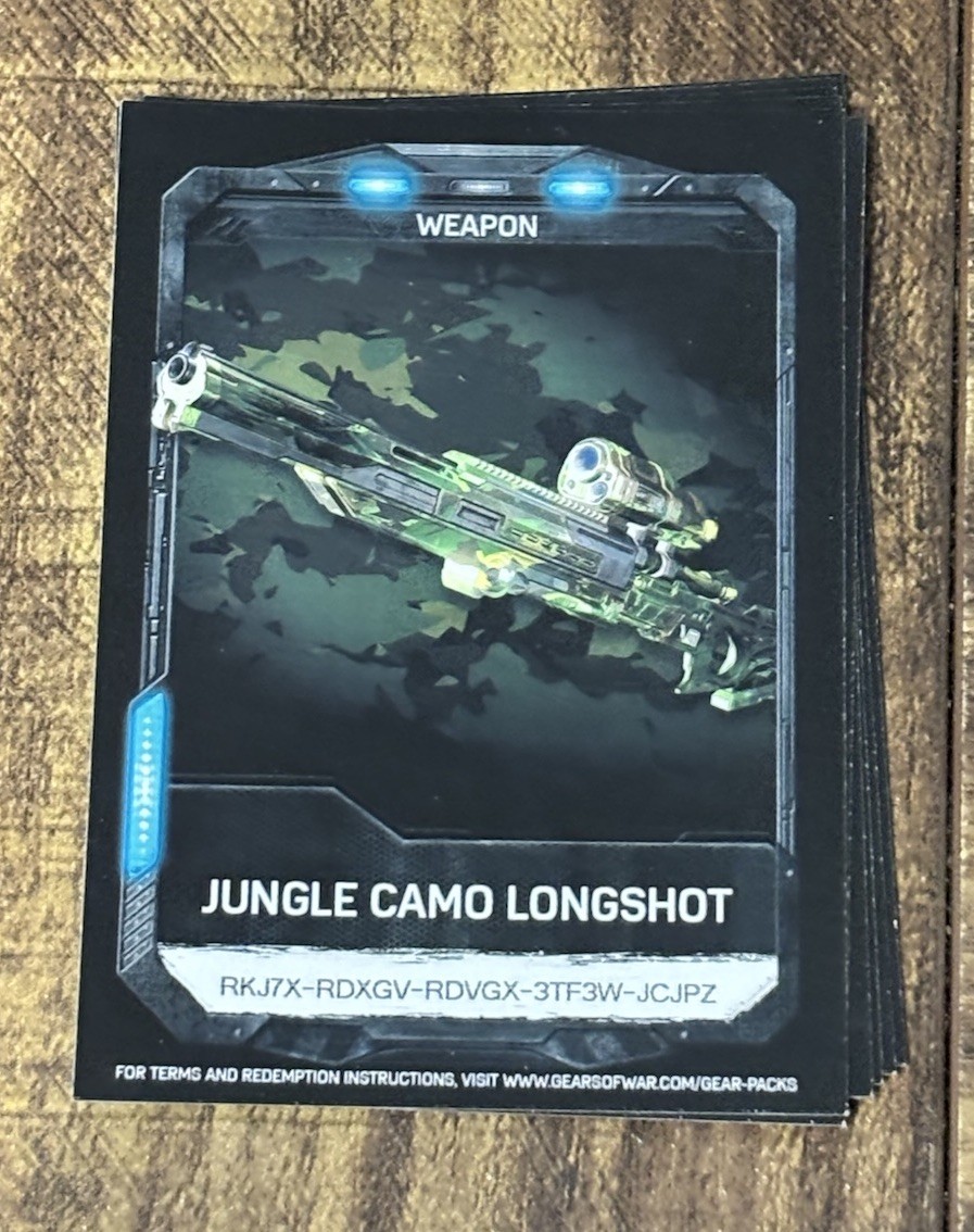 Gears of War 4 Promo Cards Bulk Lot 205 Pc Reyna Lancer Horde Bounty Stickers