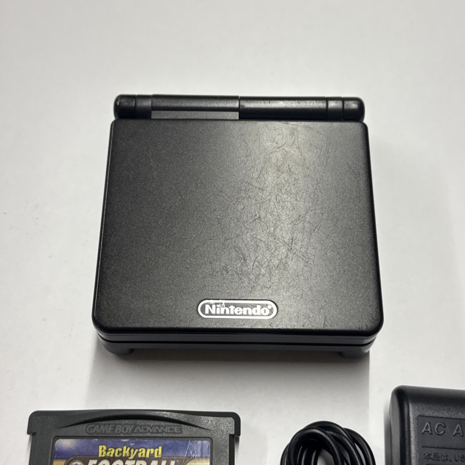 GBA – Nintendo GameBoy Advance SP Handheld Console – Onyx Black Tested #2940
