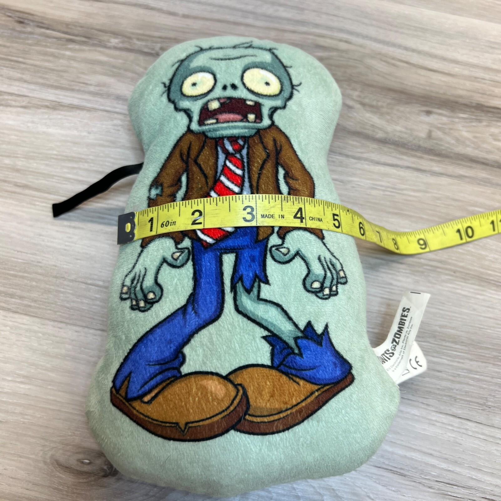 Plants Vs Zombies Zombie Plush Stuffed Animal Pillow Sega Prize PvZ 10”