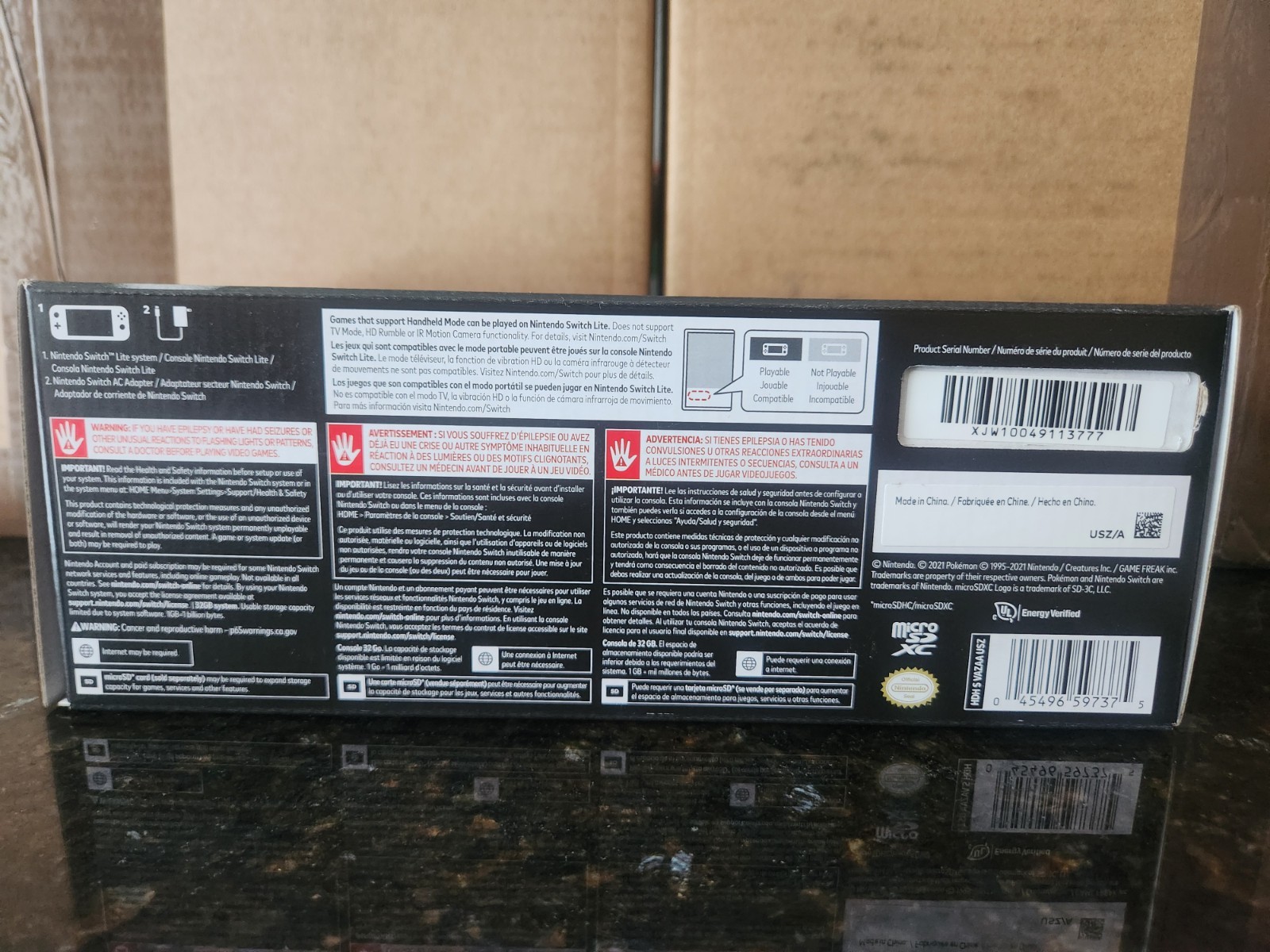 Brand New Nintendo Switch Lite Dialga &and Palkia Edition Console US Version