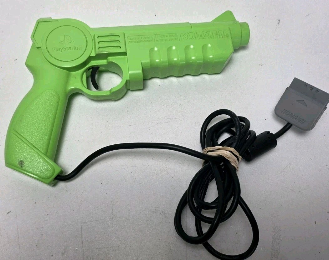 Official PlayStation 1 Konami Justifier SLUH-00017 Light Gun Controller 1995