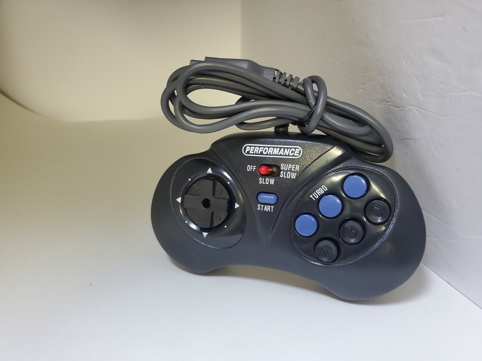 NEW Performance Controller Gamepad 3 for Sega Genesis Slow/Turbo/Joystick Crease