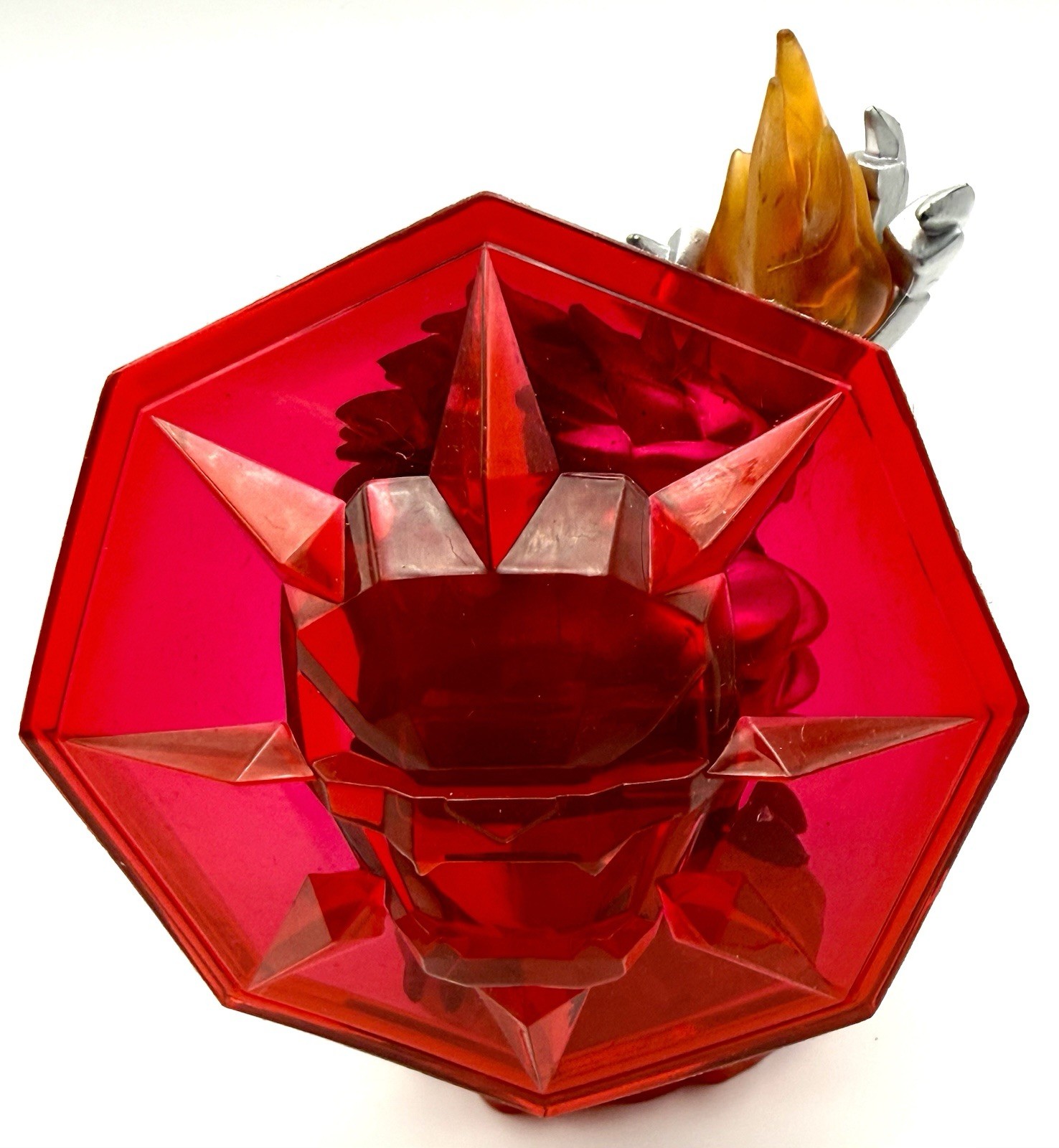 Activision Skylanders Dark Wildfire Trap Master Red Shield Silver Lion + Card