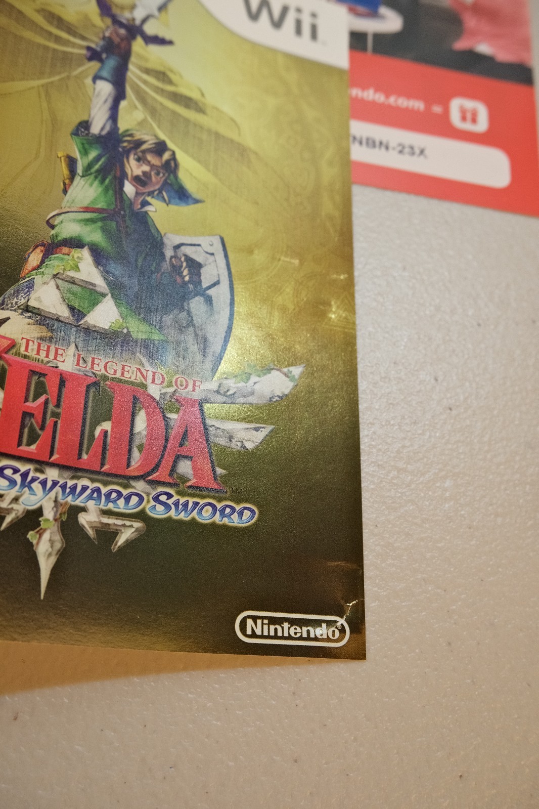 The Legend of Zelda Skyward Sword + Gold Controller Nintendo Wii Bundle Complete