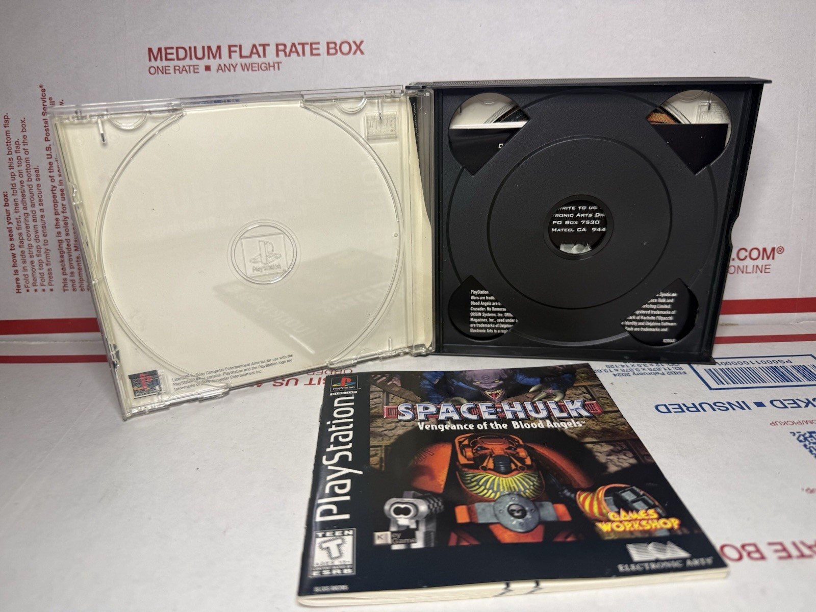 Space Hulk Vengeance of the Blood Angels PlayStation 1 CIB W/ Reg Card Tested