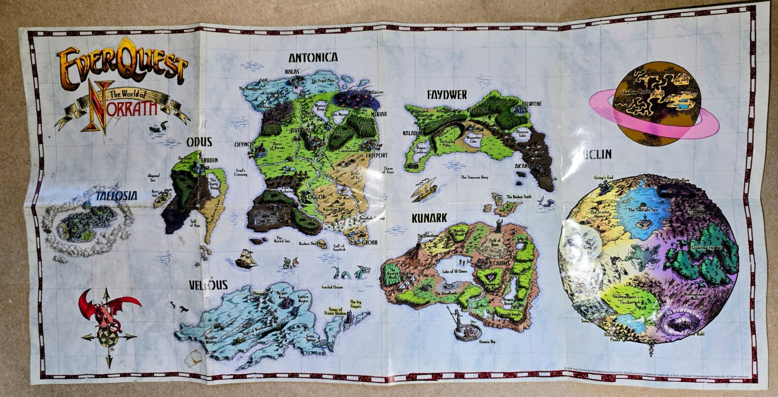 LOT of Sony EverQuest Titanium Edition 5 Disc PC Game Maps Omens of War PC Books