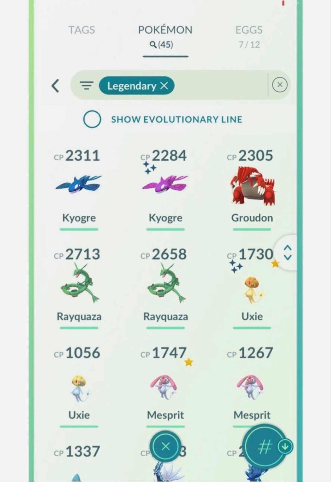 Insanely stacked Pkmgo acct! Shundos! Rare shiny legendary’s! 40+legendaries!