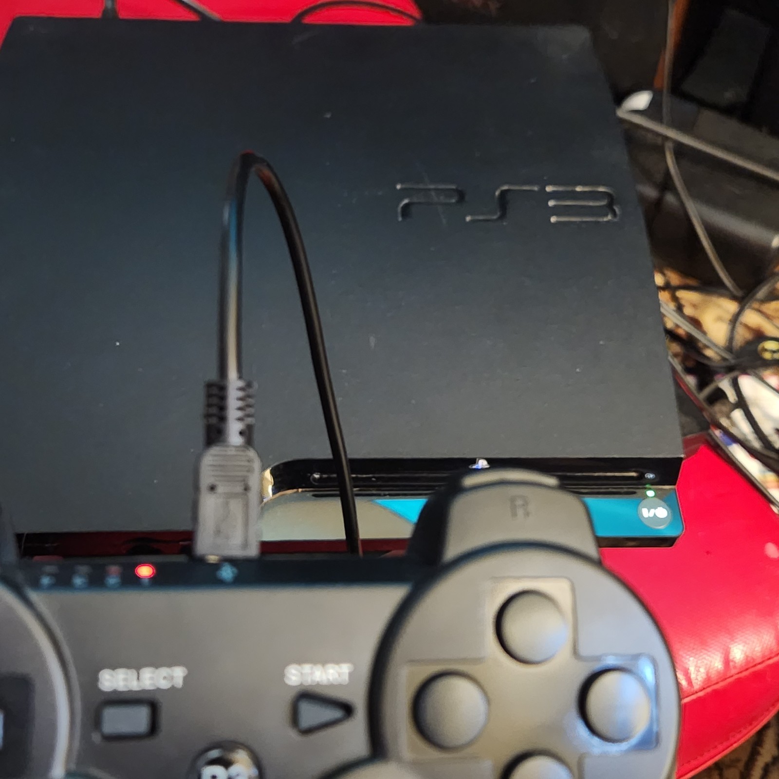 Sony PLAYSTATION 3 Model CHECH 2001A PS3 Console With Controller And Cords