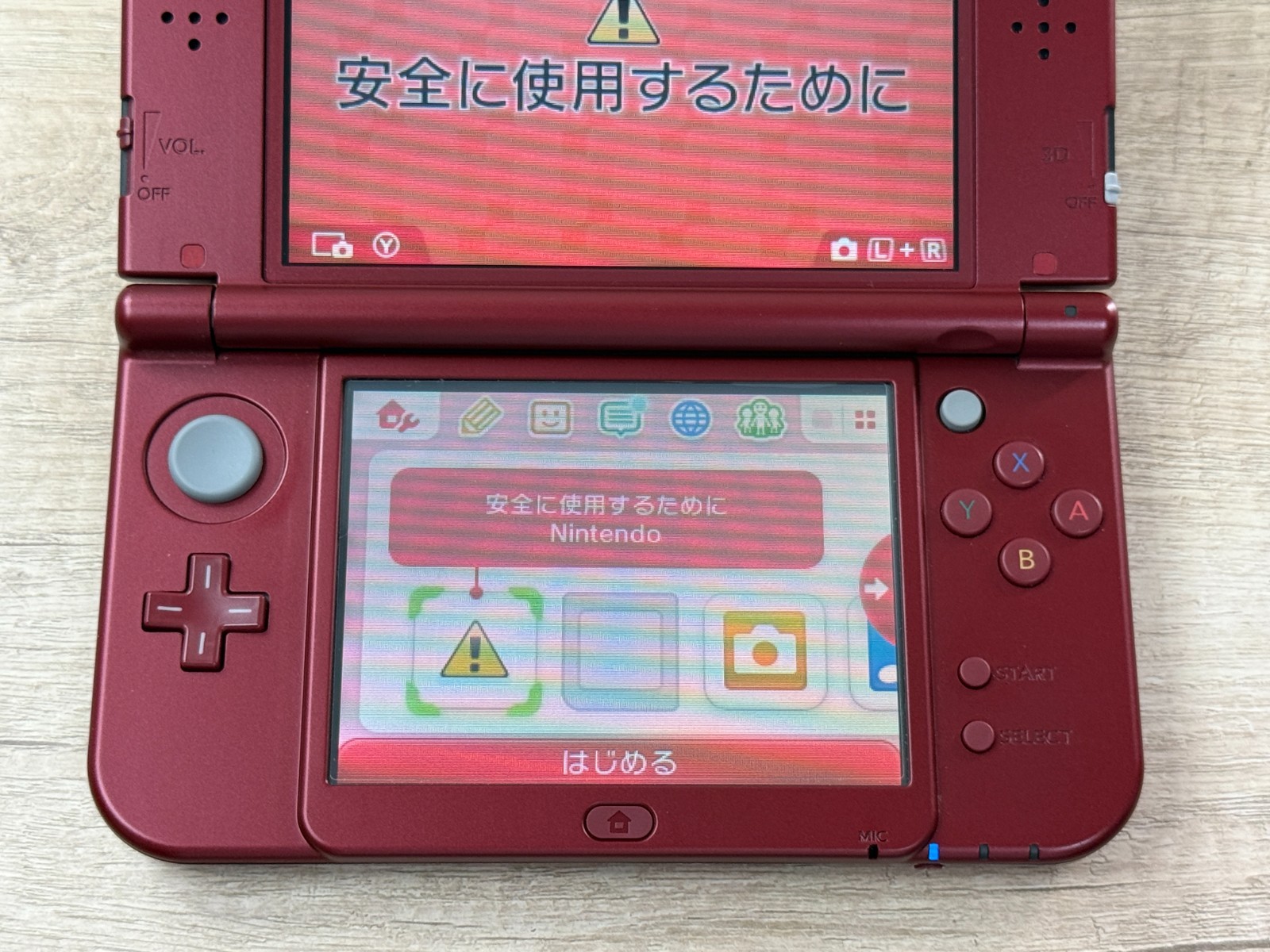 RANk A Nintendo New 3DS LL XL Metallic Red Console Tested Japan ver D2399