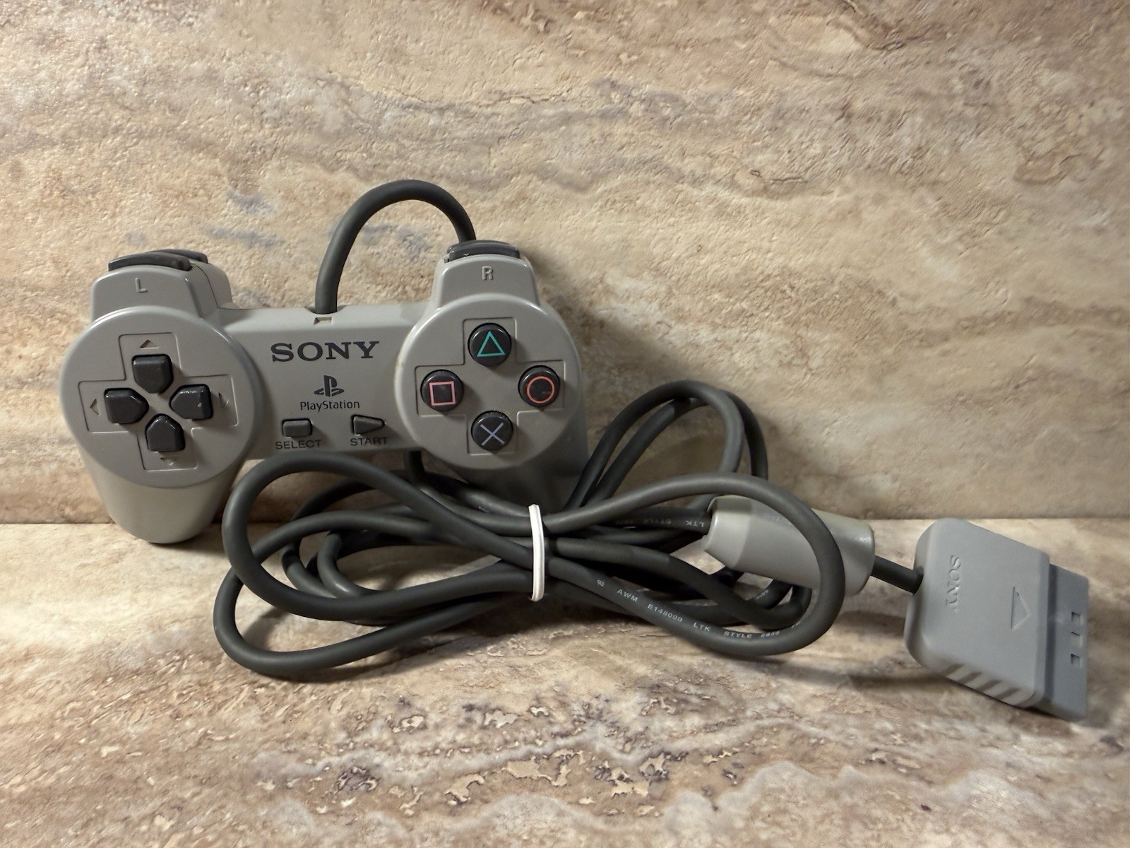 Sony PlayStation One PS1 Video Game Console Gray Box Demo Foam Memory Card