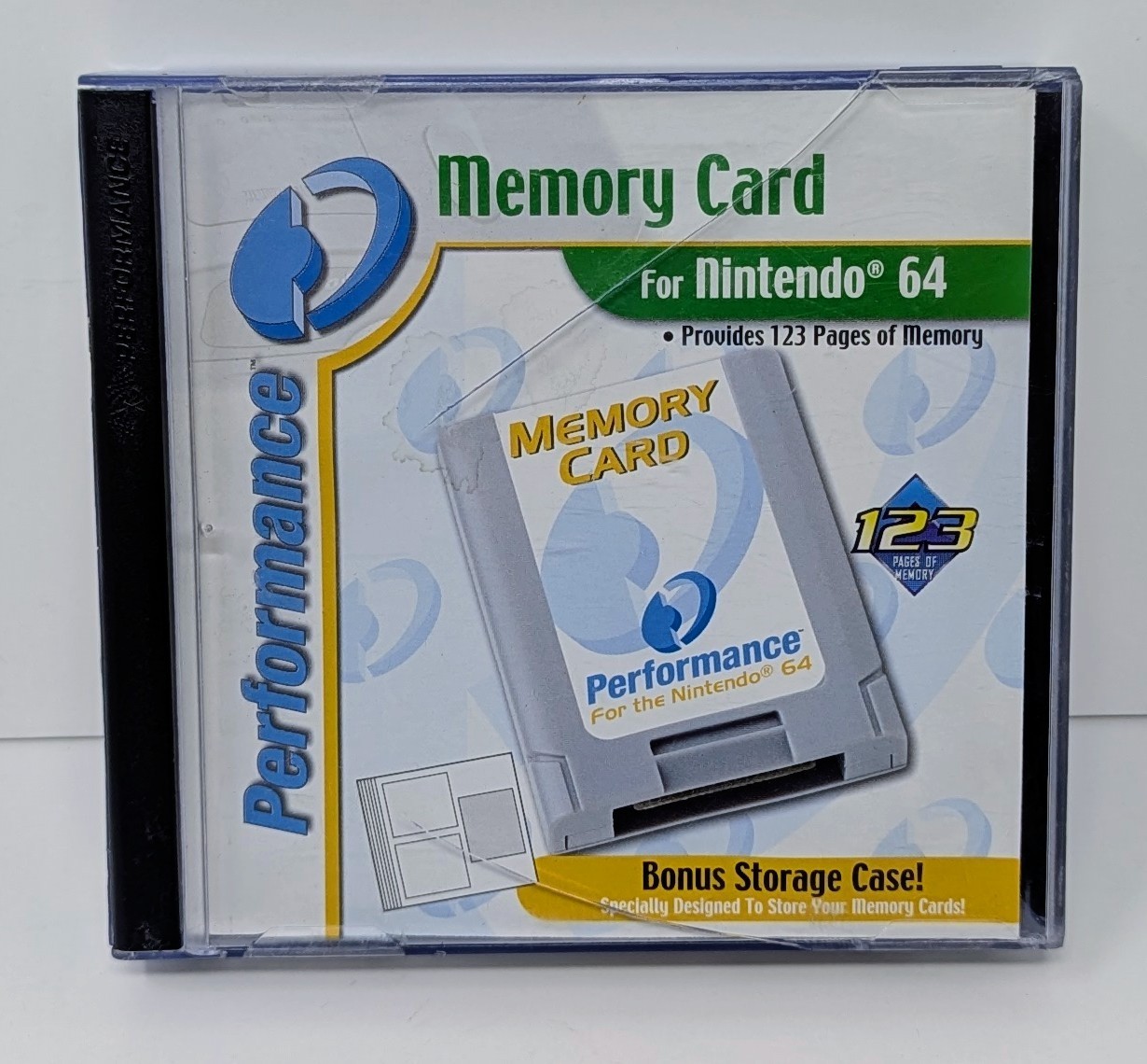 Nintendo 64 N64 Performance 3 Memory Cards/Controller Pak w/ Case – Tested!
