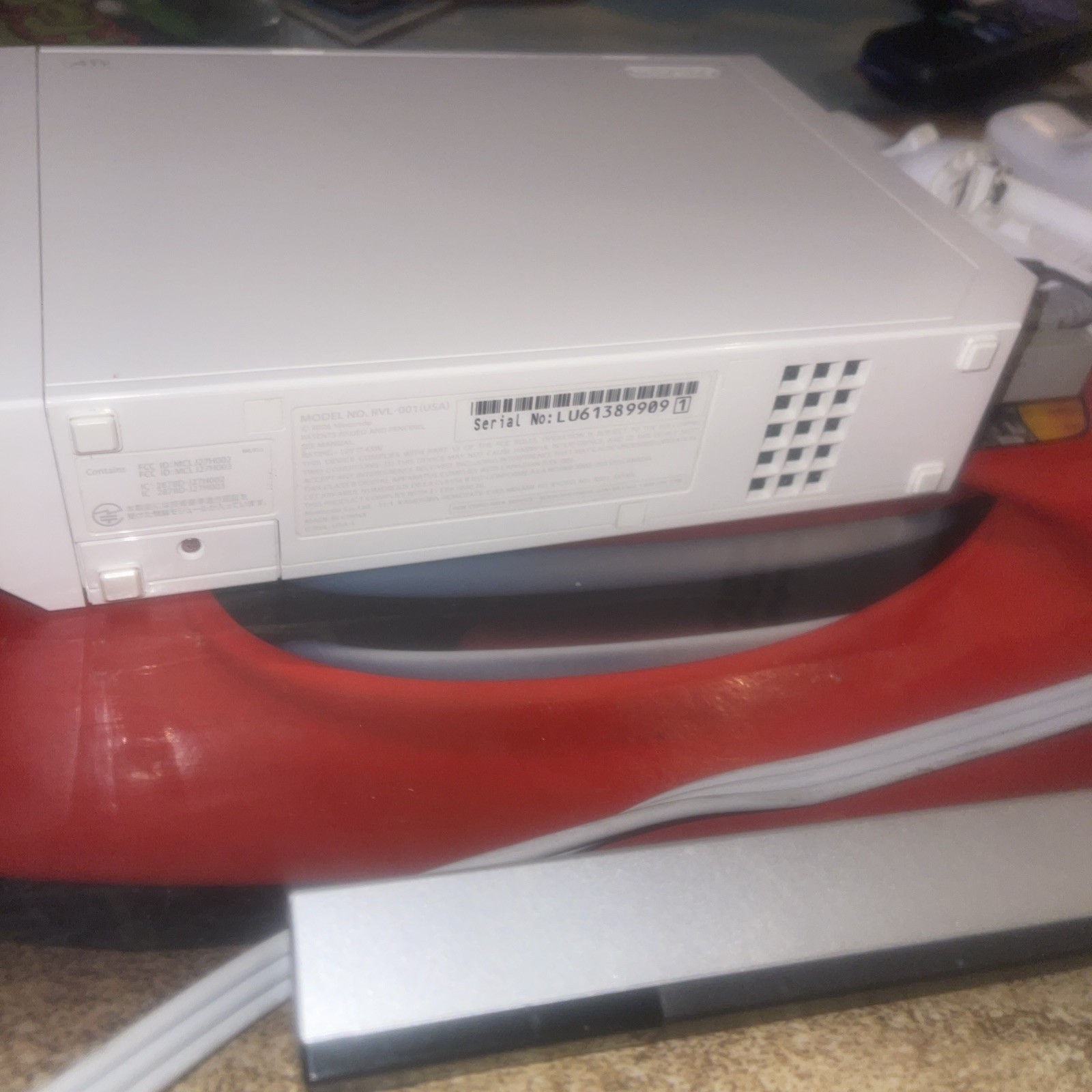 Nintendo RVL-001 Wii Console – White Console & Cords GameCube Compatible Tested