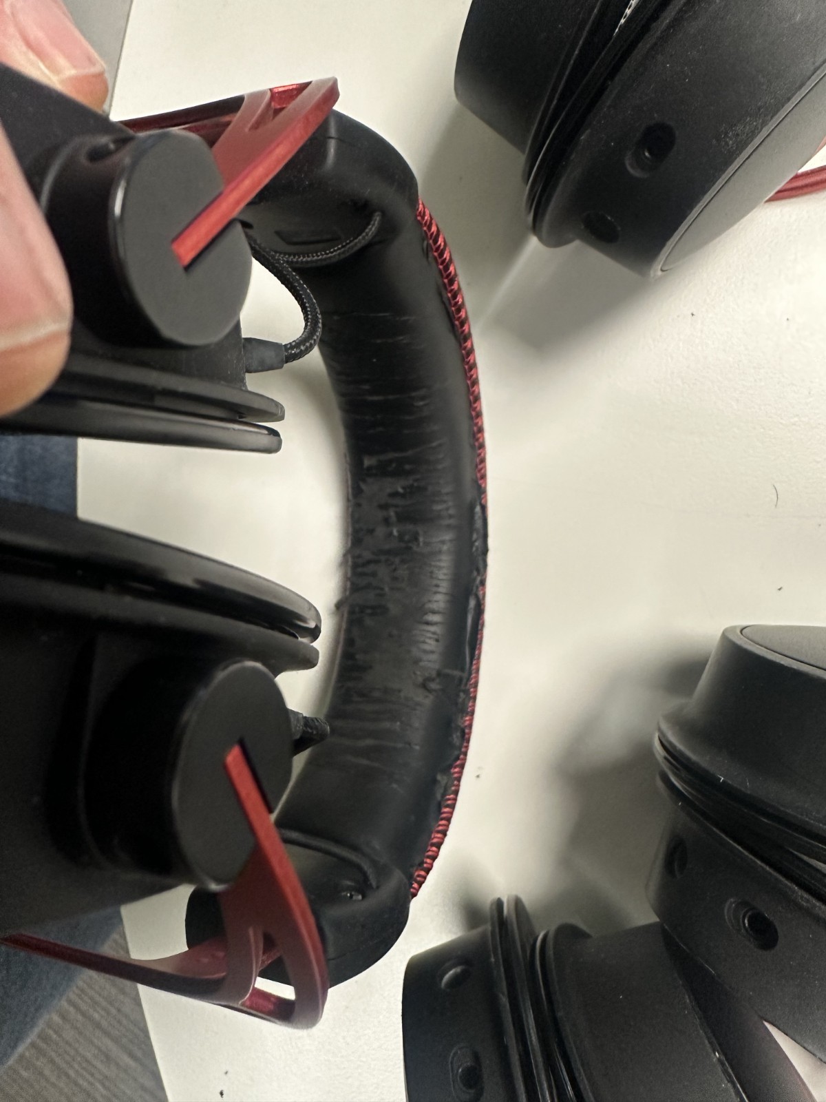 Lot of 4 – HyperX Cloud Alpha Red Gaming Headset – No Earpads, No Cables, No Mic