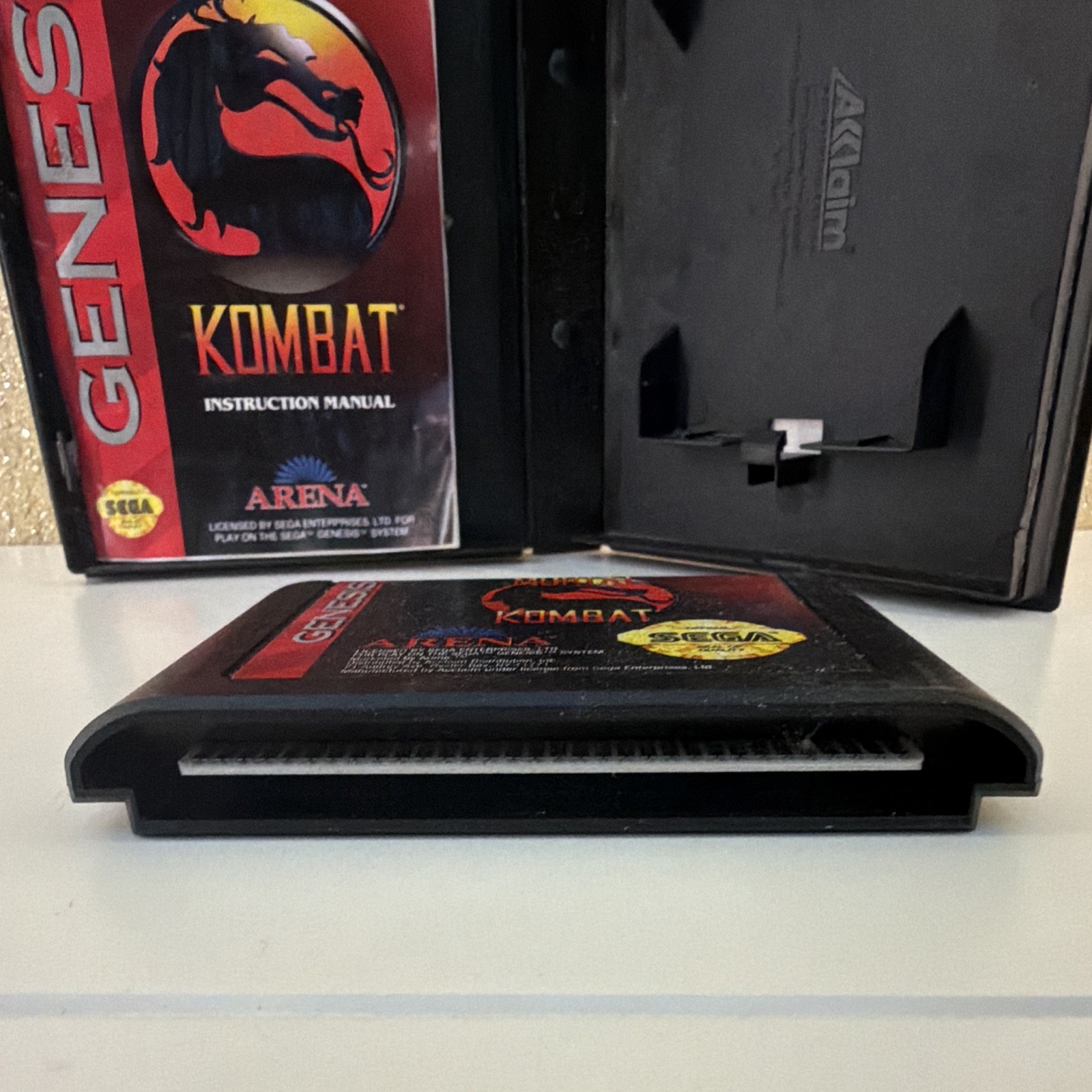 Mortal Kombat Sega Genesis 1992 NTSC-U/C Fighting MA-13 w/ Manual (Arena)