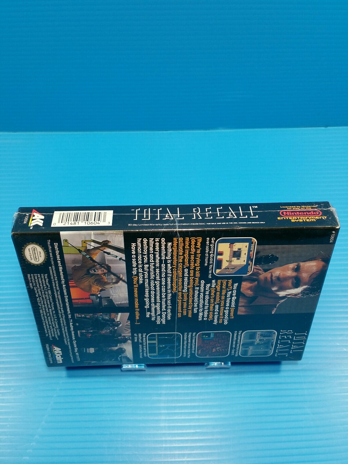 Brand New, Factory sealed. H-Seam, Nintendo NES Total Recall game. Look at pics