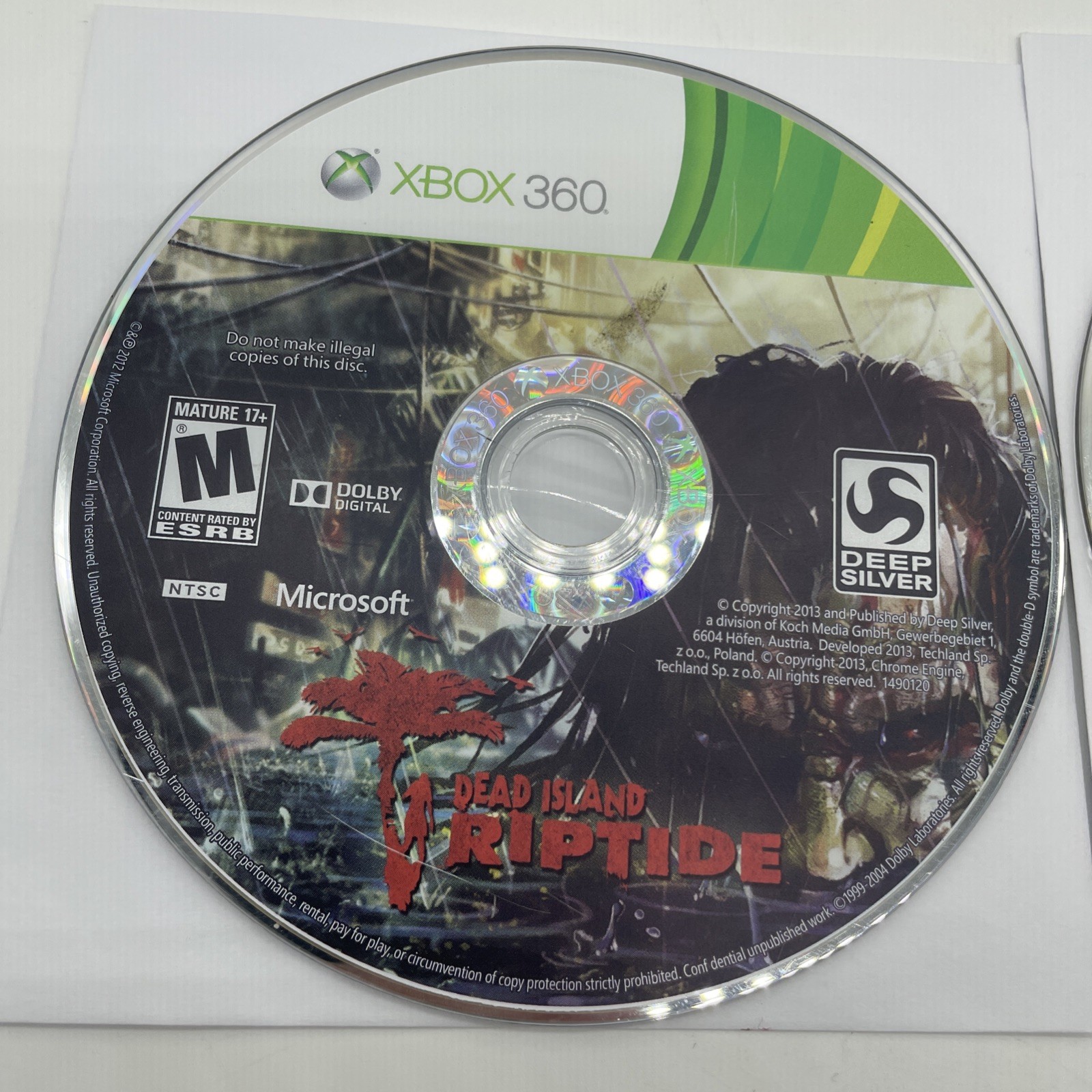 Xbox 360 Dead Island + Riptide Bundle – Discs Only Tested & Working *FREE SHIP*