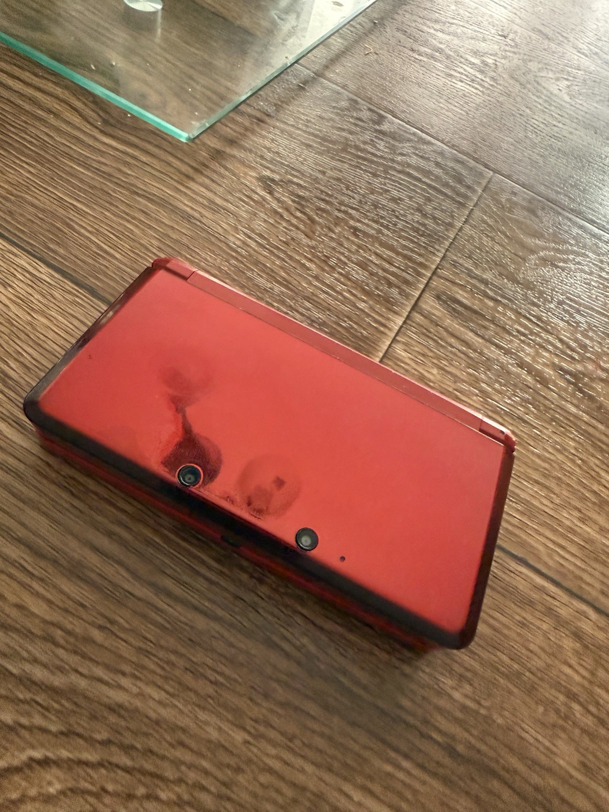 Nintendo 3DS Handheld System – Flame Red Mario Party Included /READ DESCP/