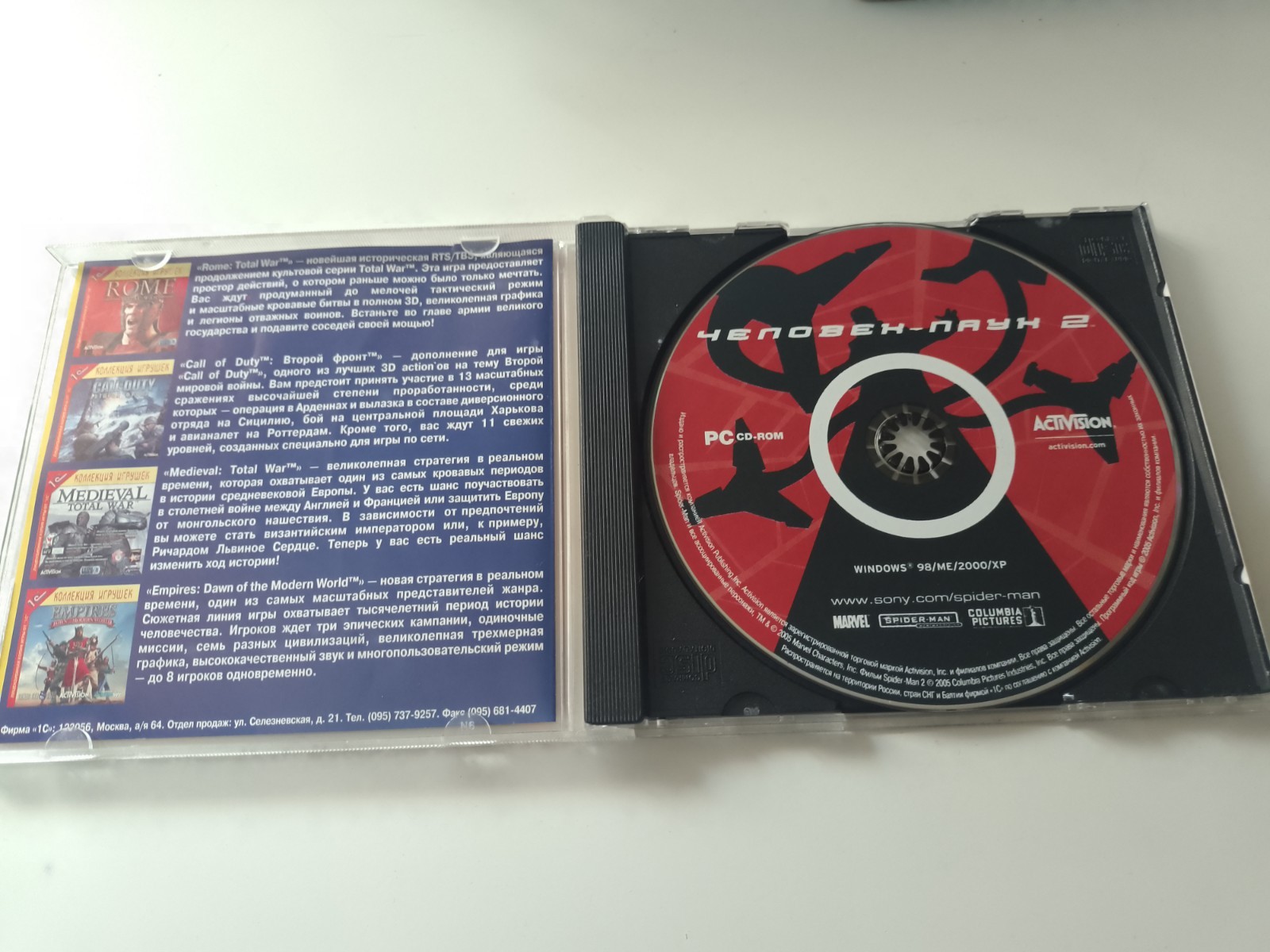Spider-man 2 web of Shadows Russian version 1C PC GAME CD retro vintage games