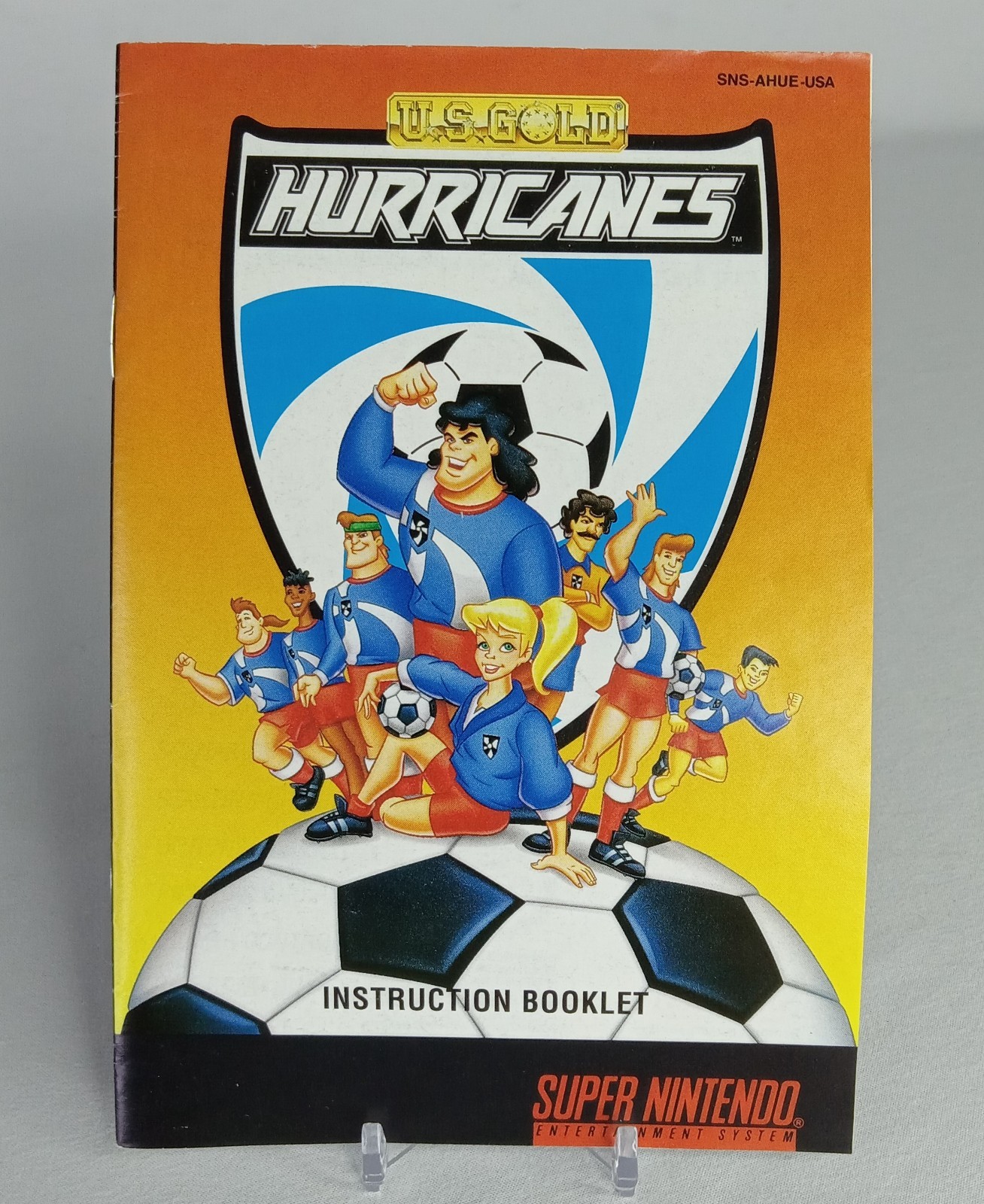 Hurricanes US Gold SNES Super Nintendo Tested Working Authentic CIB Complete