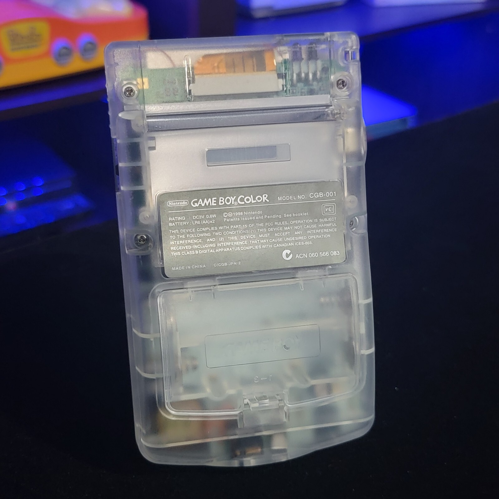 Clear Transparent Gameboy Color IPS Console Backlit LCD Screen GBC Game Boy