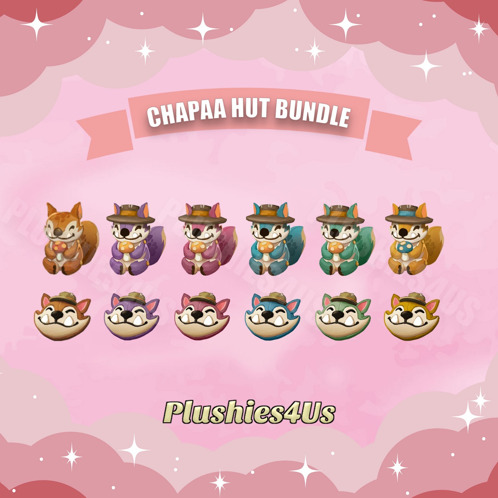 Palia Plushies – Chapaa Hut Bundle, Chapaa Chase, Chapaa Plushies, Maji Market
