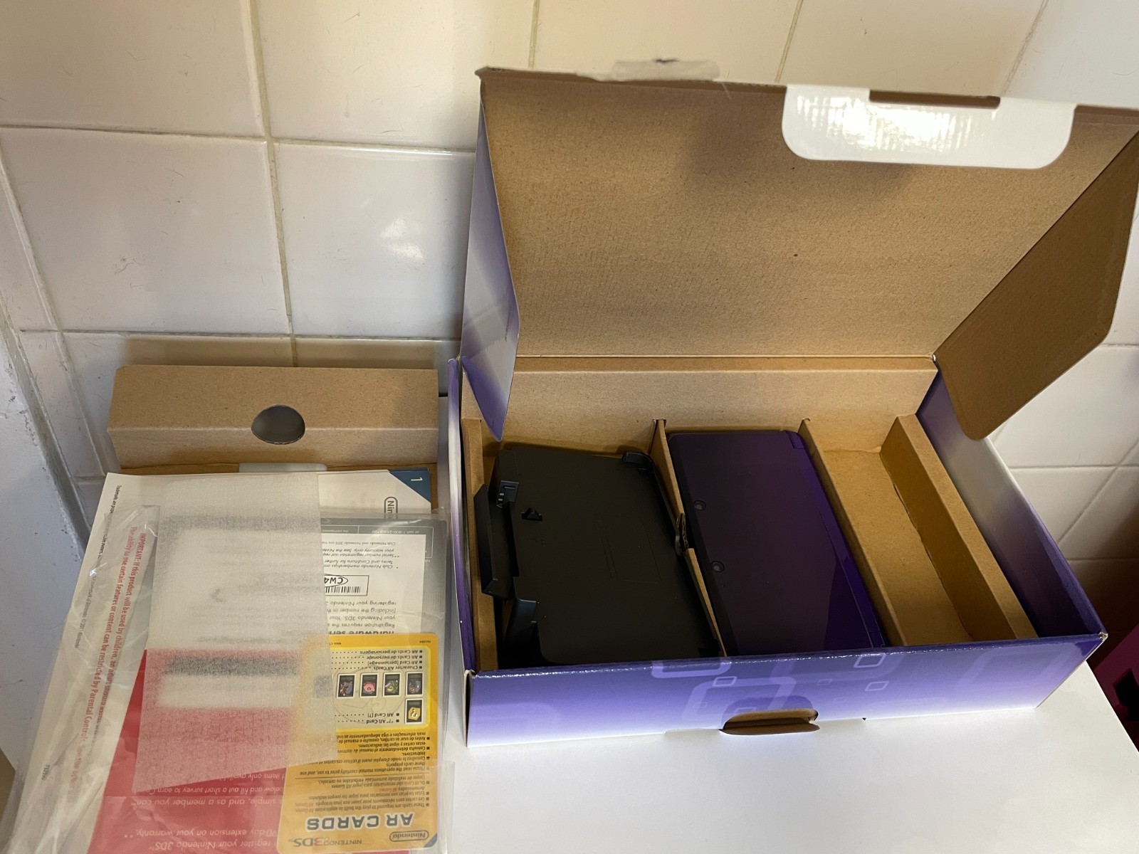 UNTESTED US VERSION Nintendo 3DS Handheld Console Midnight Purple w/Box CTR-001