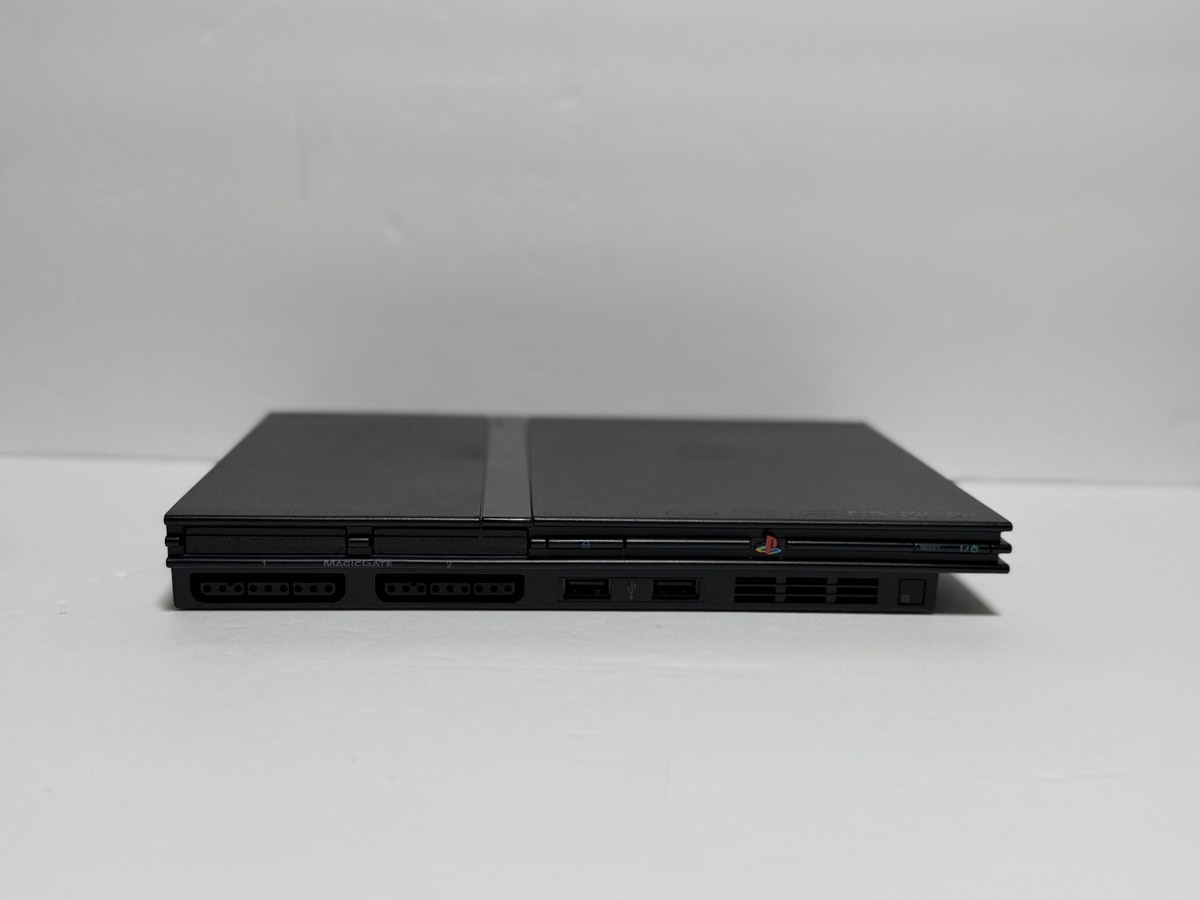 Sony PlayStation 2 PS2 Slim Console Black with Wired Controller Tested and works
