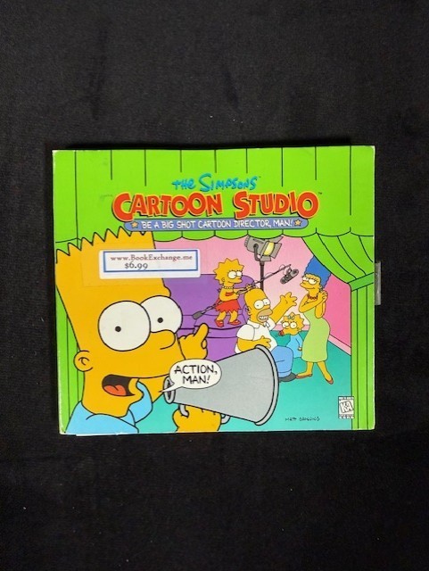 The Simpsons ~ Cartoon Studio PC/MAC CD-ROM Game 1998 Excellent Cond.