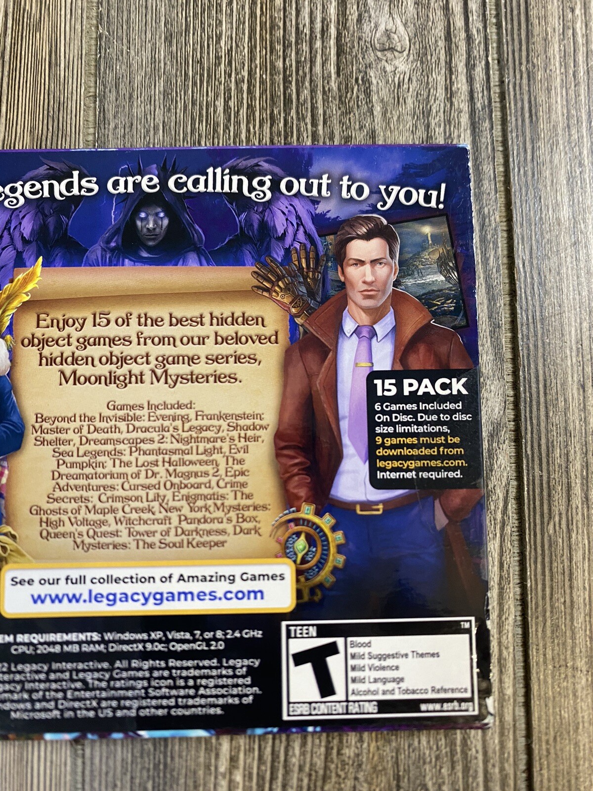 NEW Best of Moonlight Mysteries PC Game 15 in 1 Pack Legacy Games Hidden Object