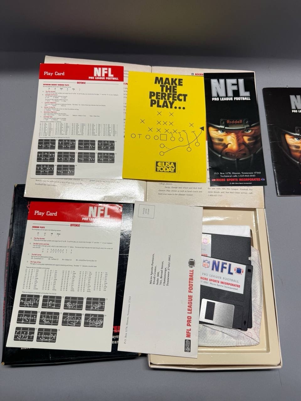 1989 NFL Pro Football DOS Video Game