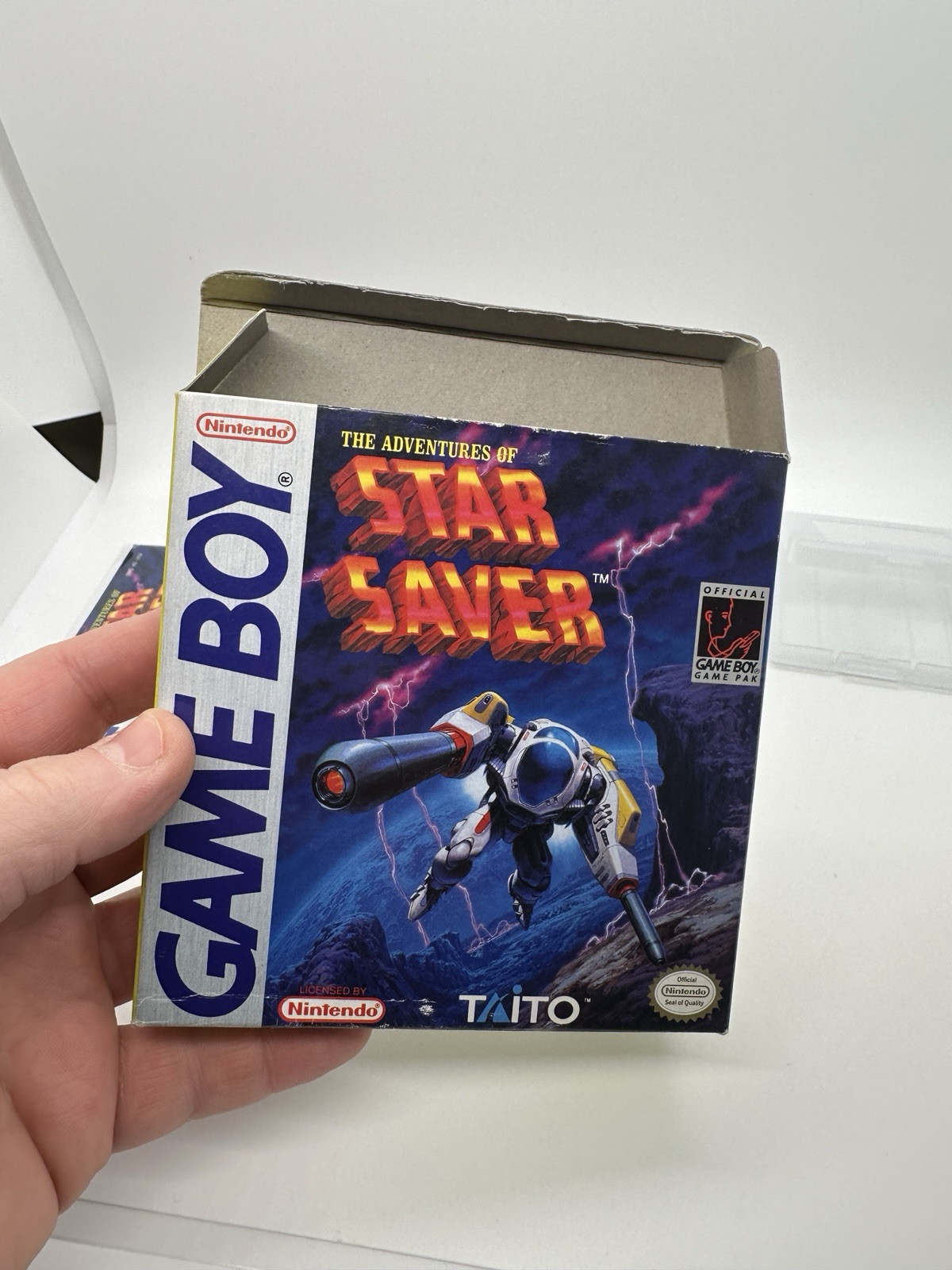 Adventures of Star Saver (Nintendo Game Boy, 1992) Cart, Manual, Box