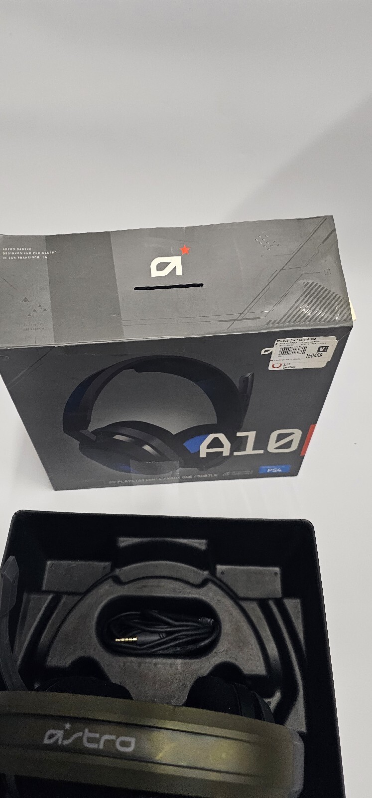 Logitech Astro A10 Wired Stereo Gaming Headset – Blue/black – For PS4