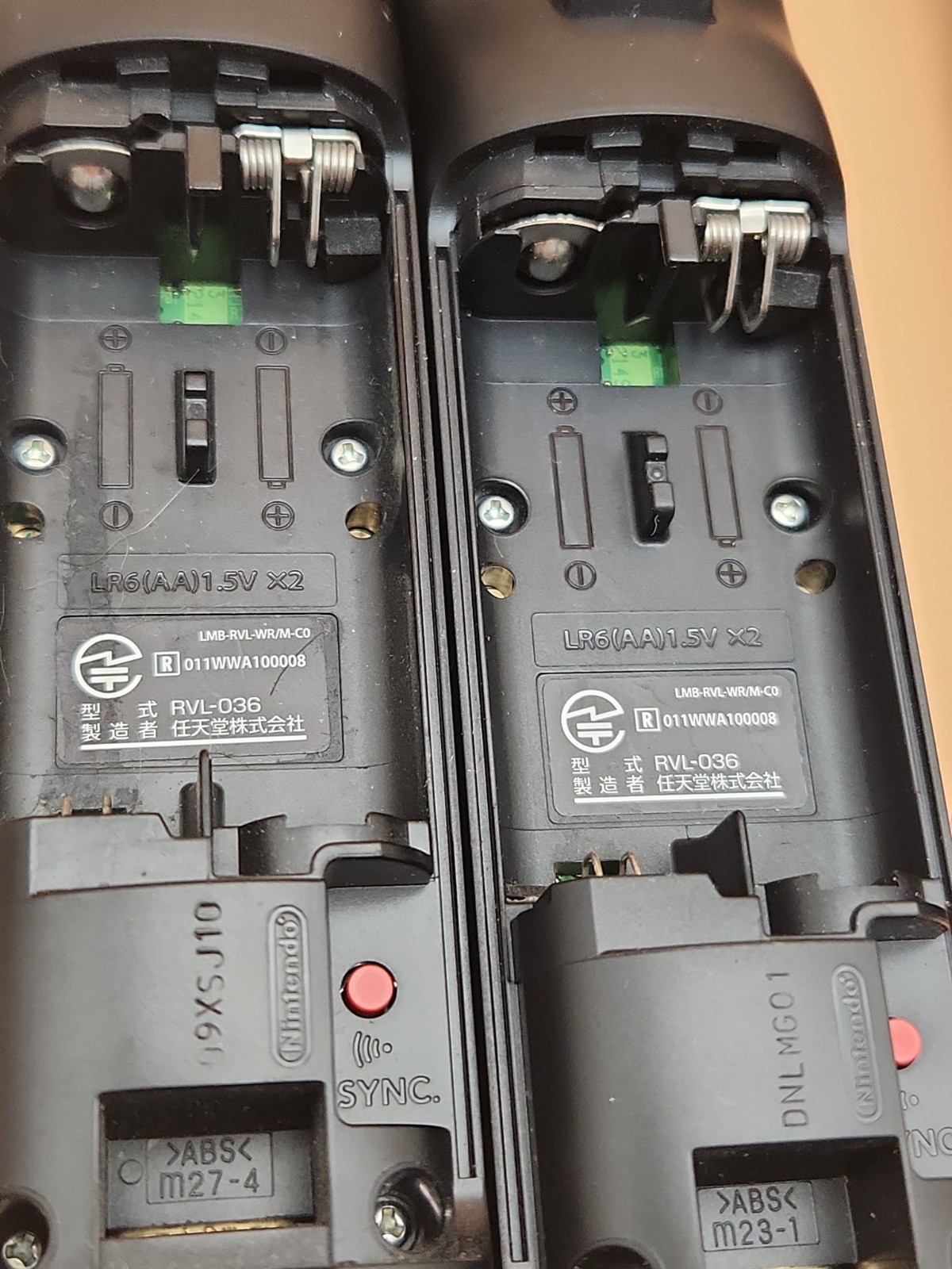 Nintendo OEM Wii Remote Controller MotionPlus Black RVL-036 Tested Lot of 2