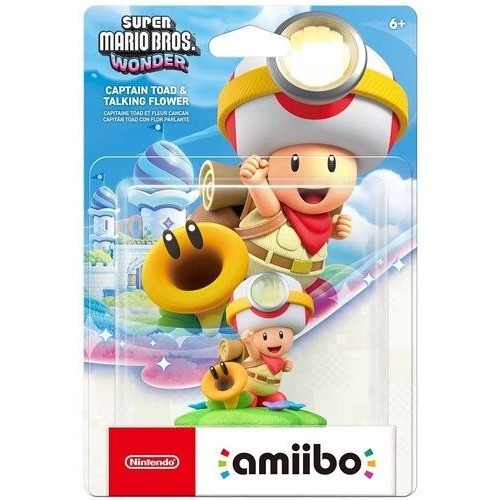 Nintendo amiibo Captain Toad & Talking Flower Super Mario Wonder New Sealed NIB