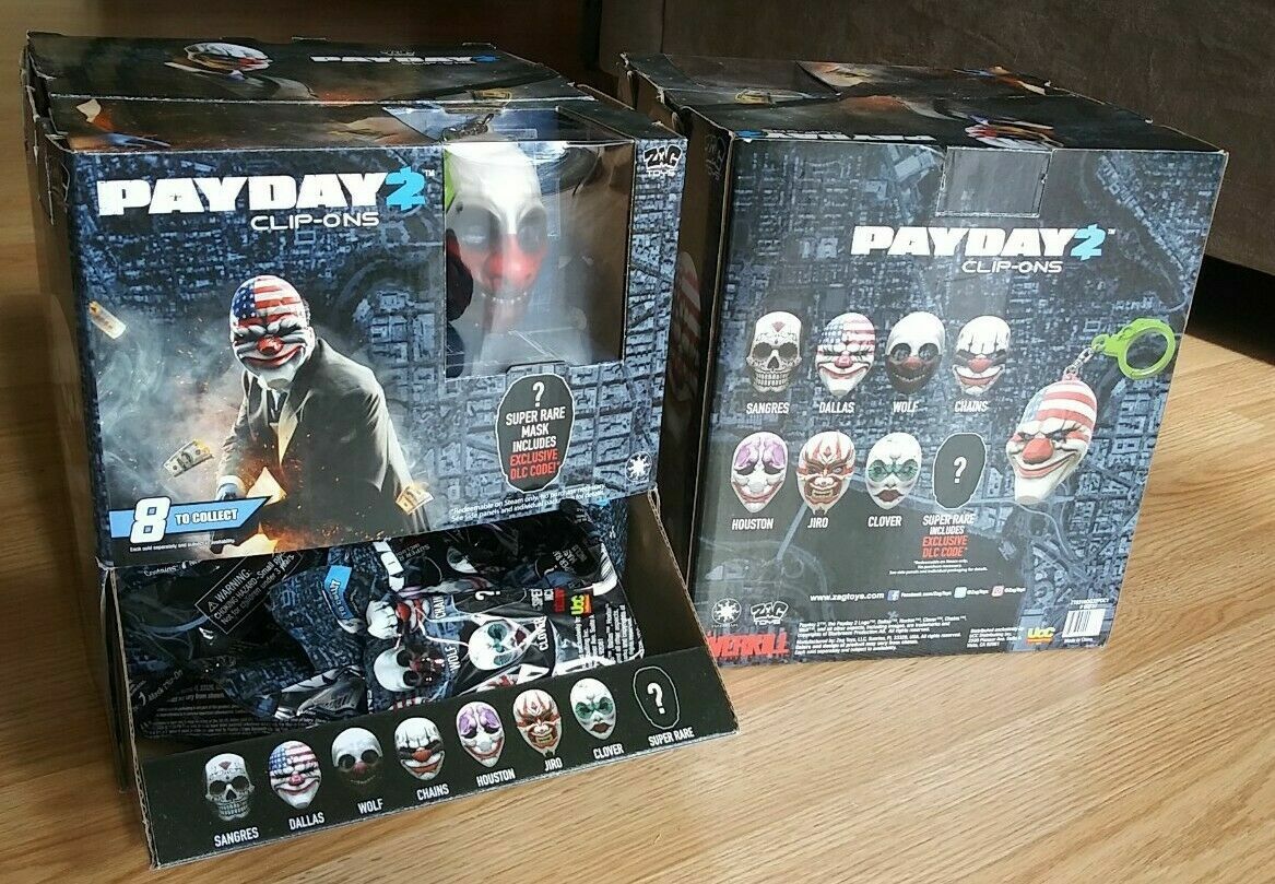 Zag Toys PAYDAY 2 Clip-ons – Pick your own – Backpack hanger