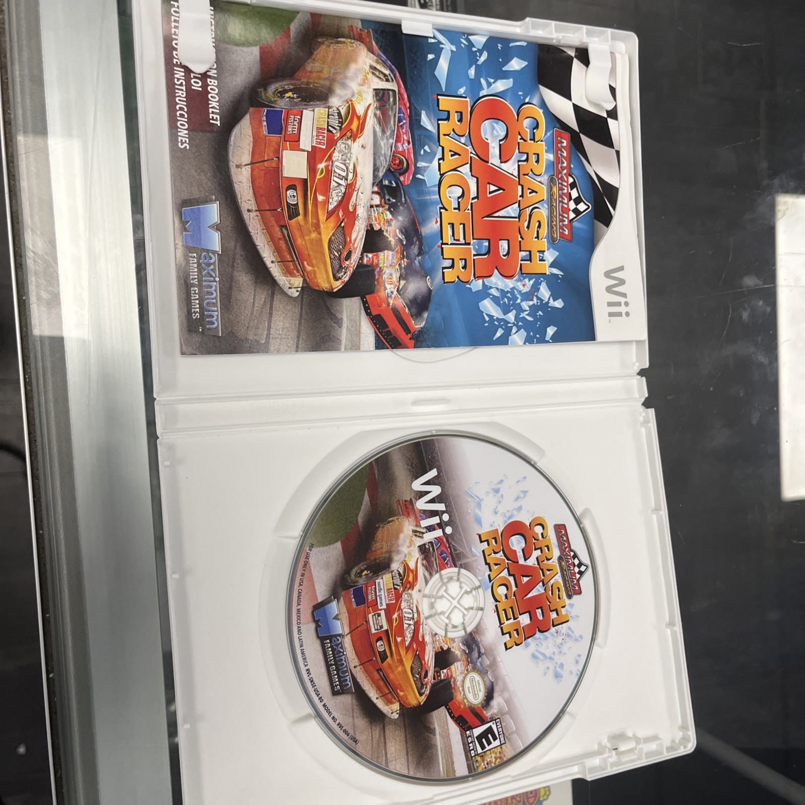 Maximum Racing: Crash Car Racer (Nintendo Wii, 2011) Complete Manual CIB