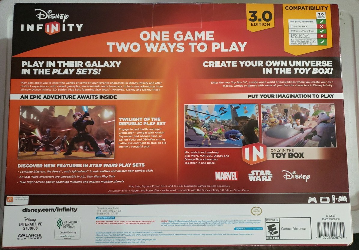 Wii U Disney Infinity 3.0 – Star Wars Starter Pack Asoka Tano & Anakin Skywalker