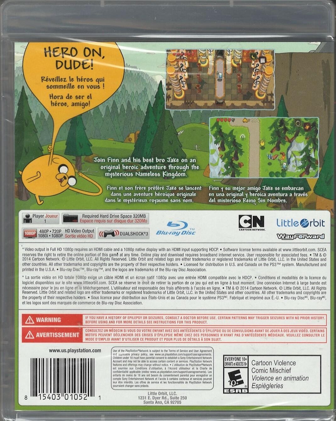 Adventure Time: The Secret of the Nameless Kingdom PS3 (Brand New Factory Sealed