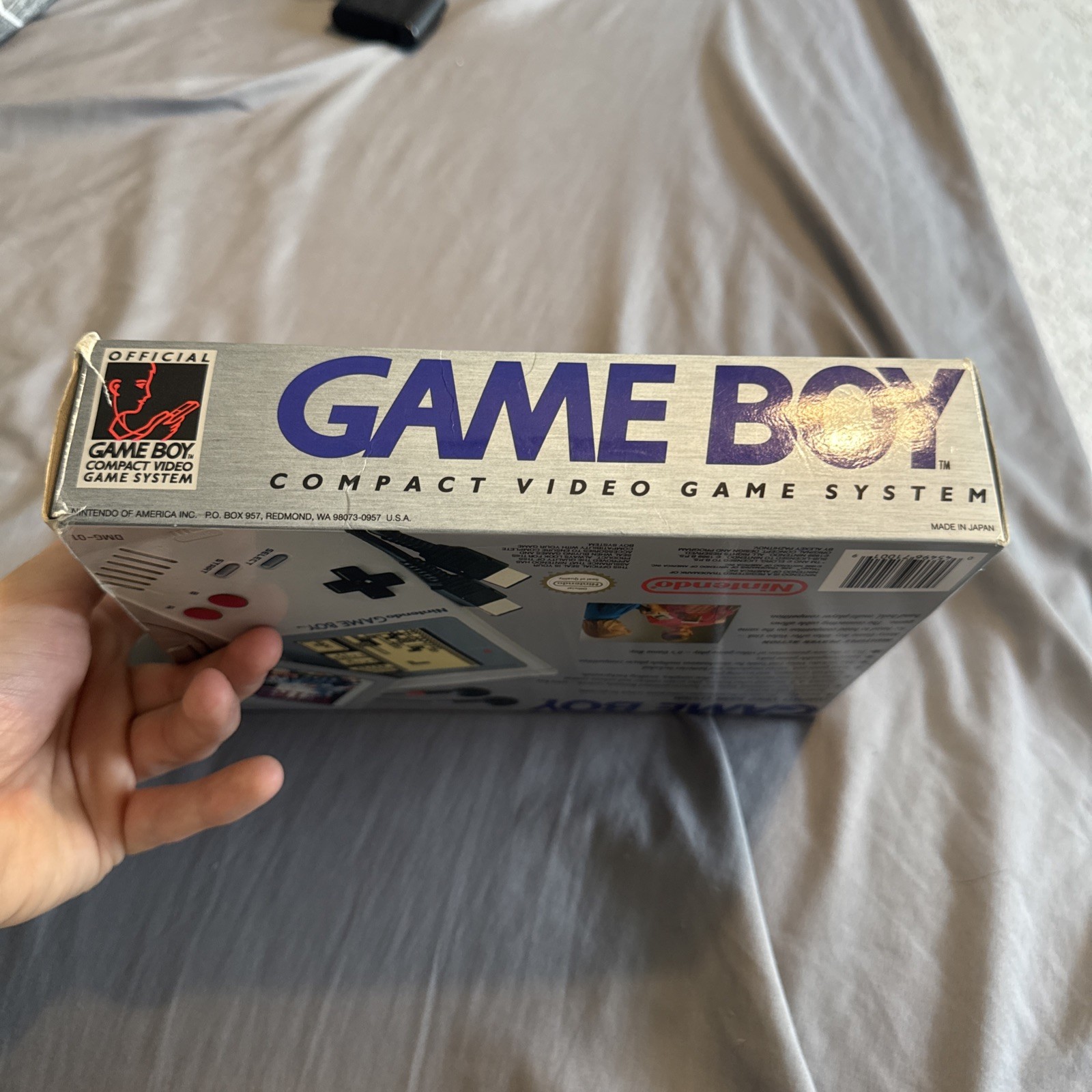 Nintendo Game Boy Open Box – Console, Headphones, Cable, Manuals (NO TETRIS)