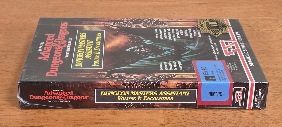 New Sealed AD&D Dungeon Masters Assistant Vol 1 PC Big Box Game IBM Complete