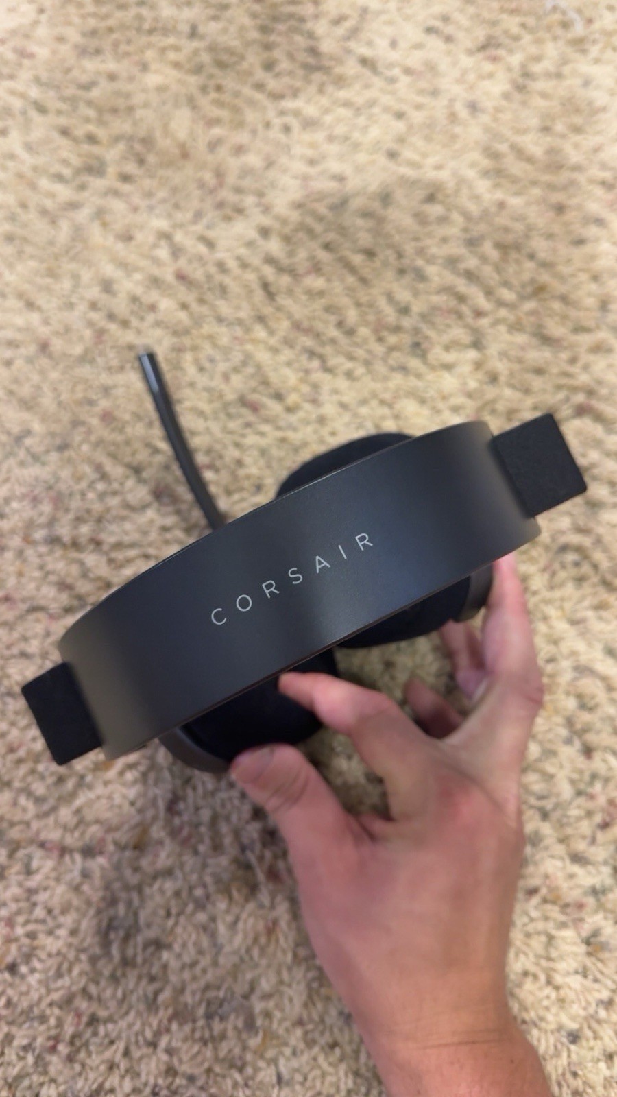 Corsair HS80 MAX Wireless Bluetooth Over-Ear Gaming Headset Boom Mic Steel Gray
