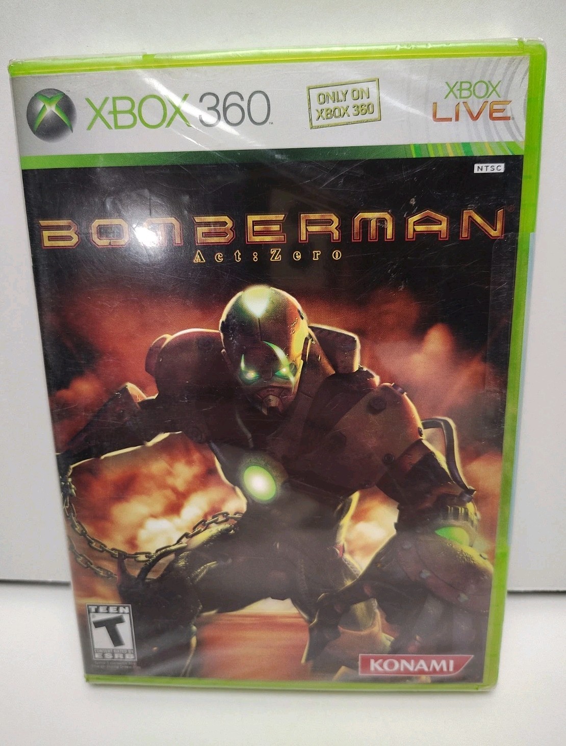 Bomberman: Act Zero (Microsoft Xbox 360, 2006) Factory Sealed Small Plastic Tear